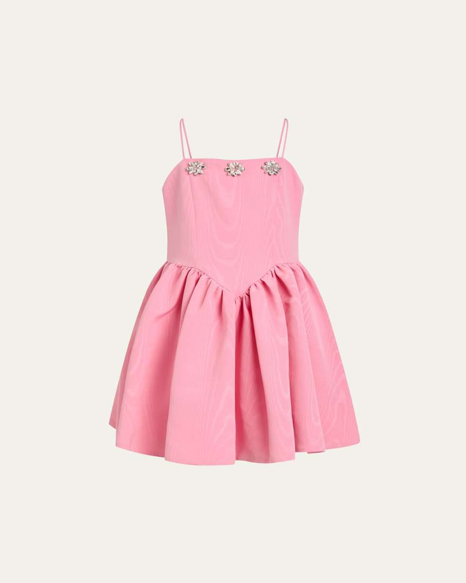Girl's Eden Floral Embellished Mini Dress, Size 7-16